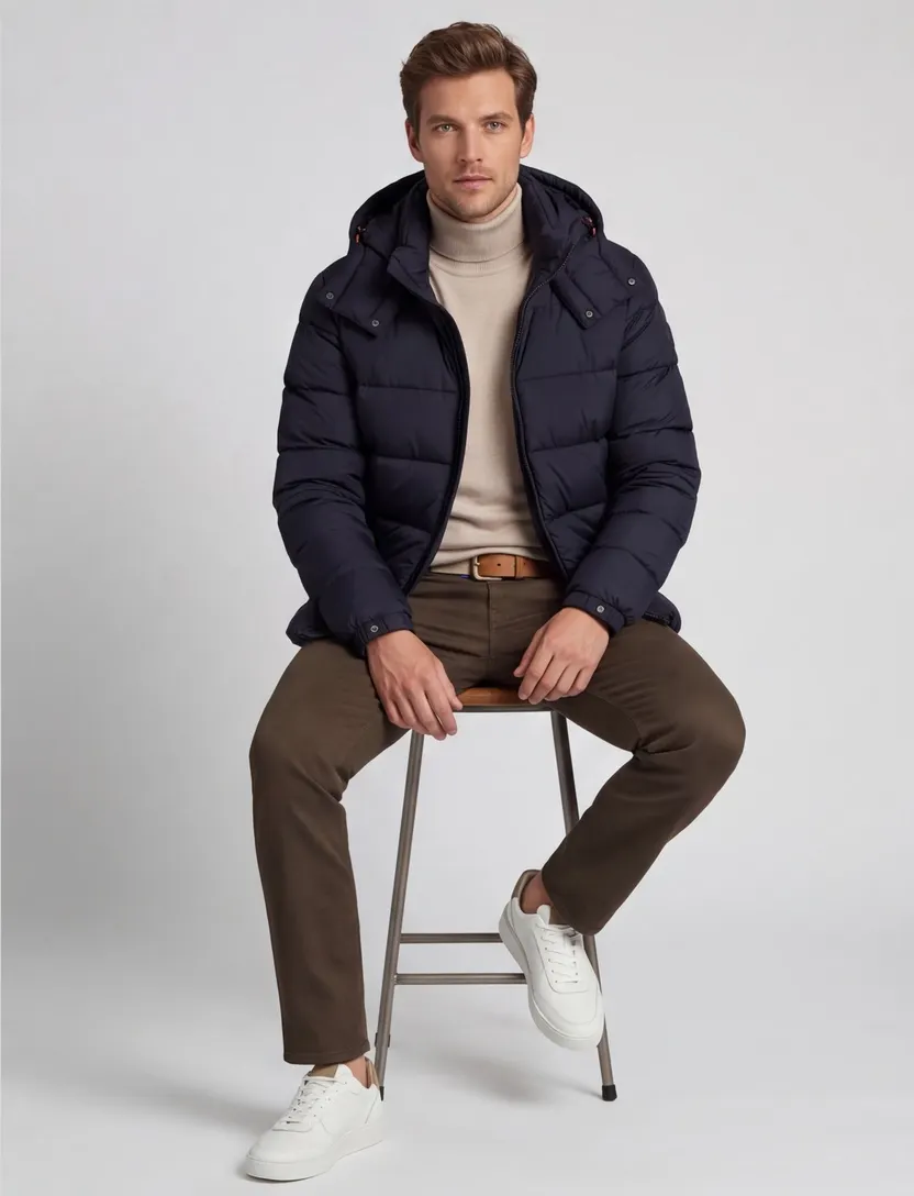 Save the Duck Winterjas Donkerblauw puffer polyester