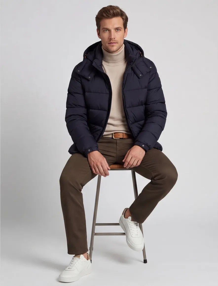 Save the Duck Winterjas Donkerblauw puffer