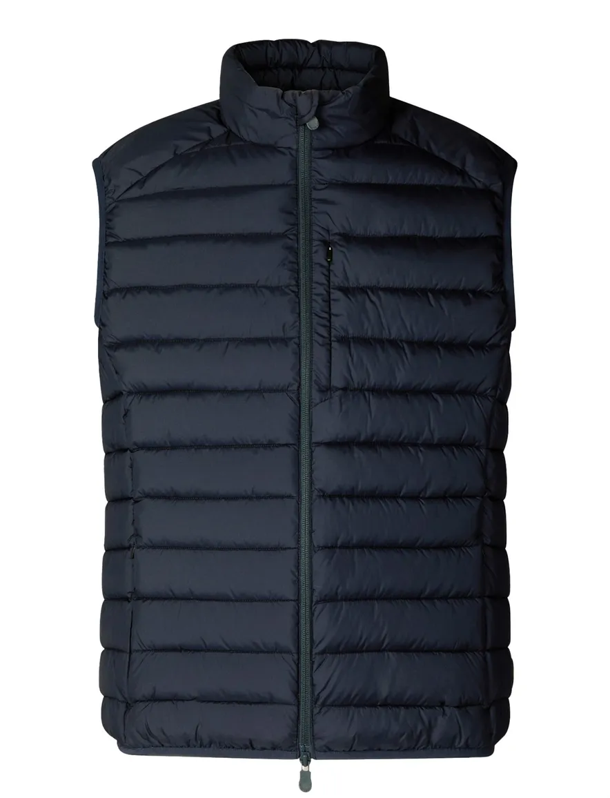 Save the Duck bodywarmer blauw effen