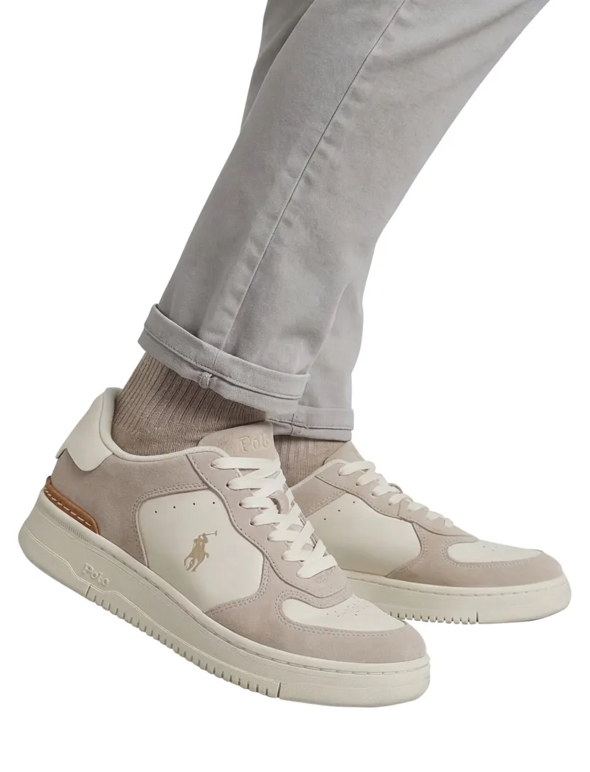 Polo Ralph Lauren sneakers beige/creme effen