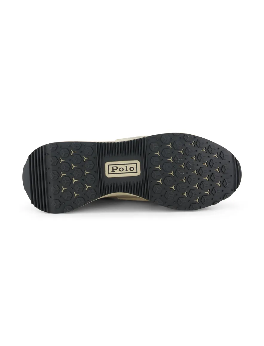 Sneakers Rehab effen beige laag