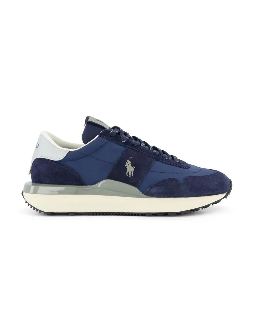 Rehab lage sneakers blauw effen