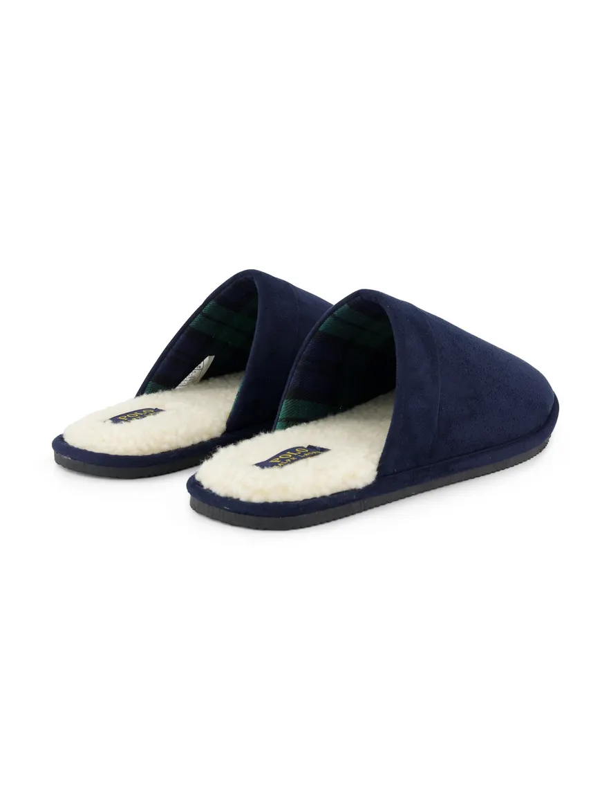 Polo Ralph Lauren pantoffels donkerblauw suede