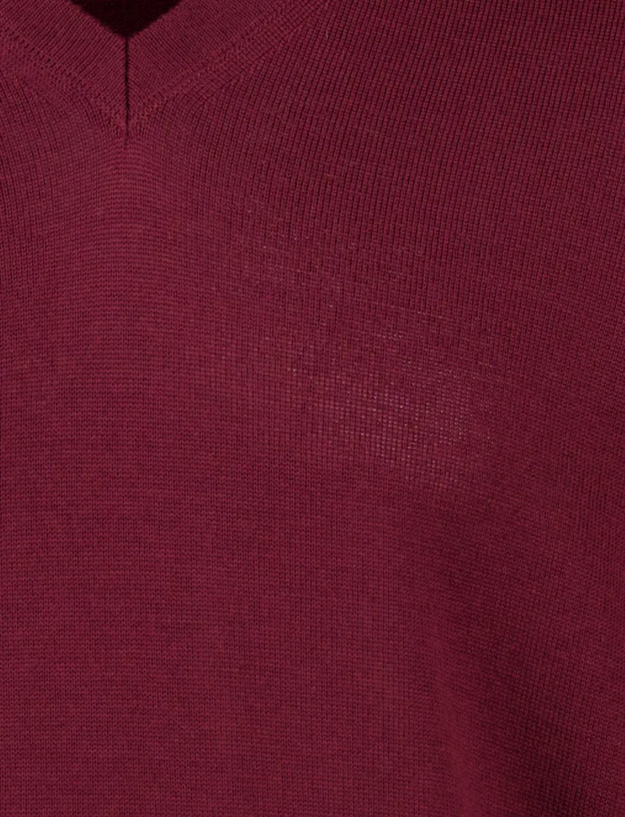 Maerz truien v-hals bordeaux