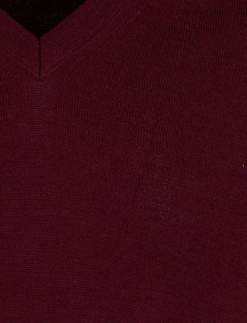 Trui Maerz Bordeaux v-hals
