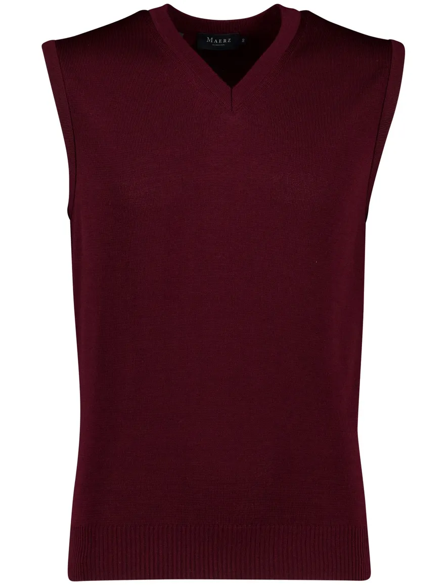 Maerz slipover scheerwol bordeaux