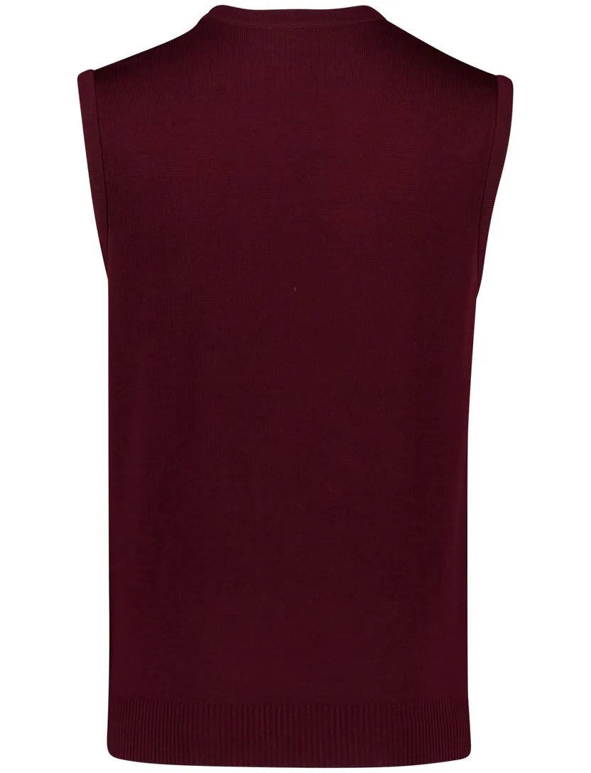 Maerz slipover scheerwol bordeaux