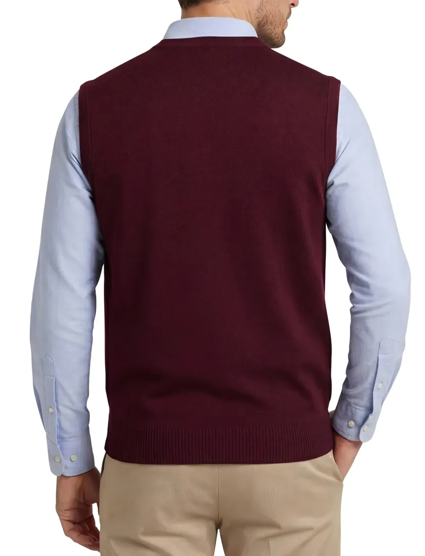 Maerz slipover scheerwol bordeaux