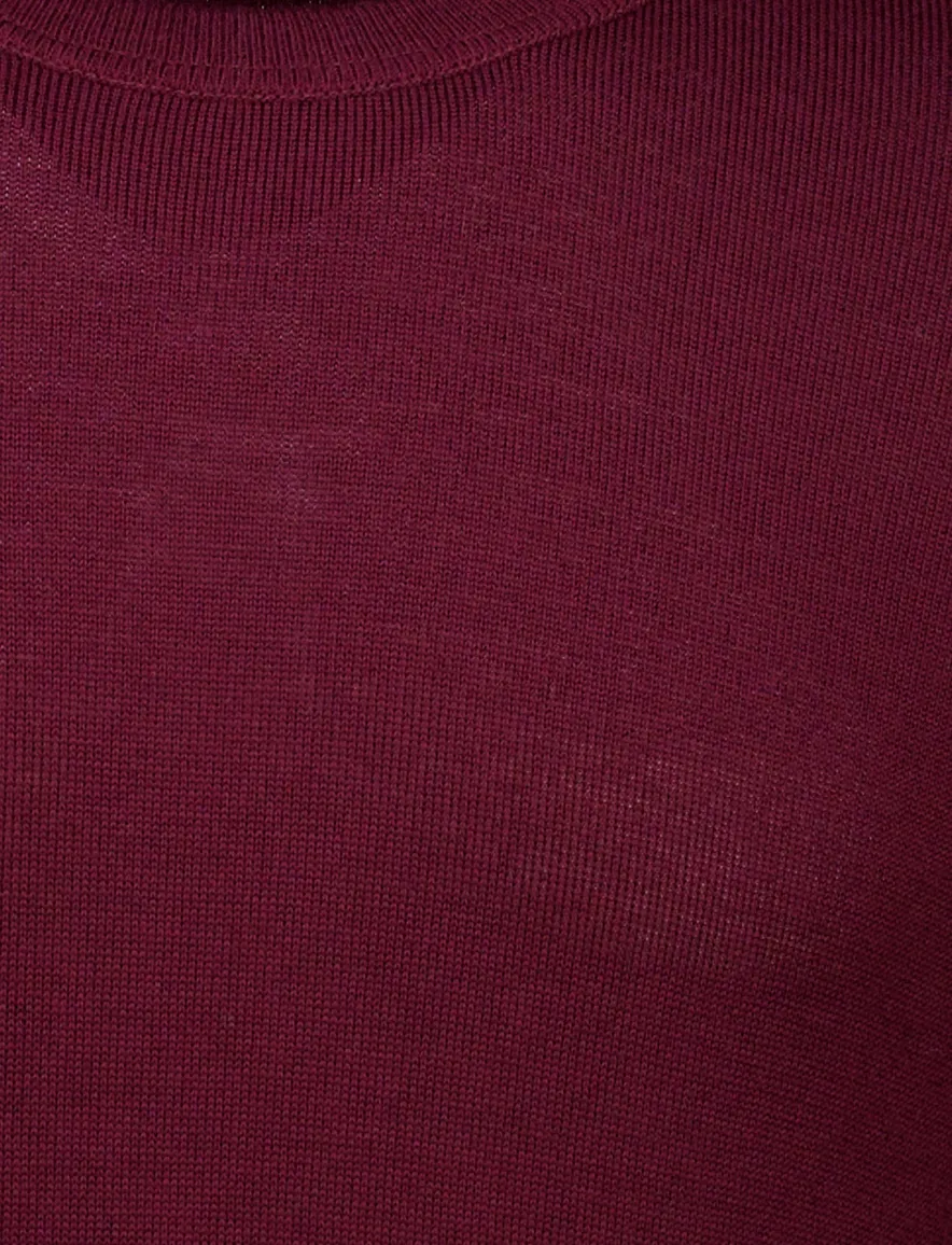 Maerz trui bordeaux knitted