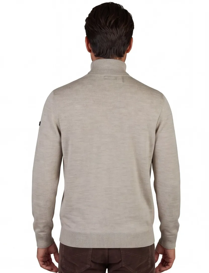 Mearz Coltrui beige lamswol effen