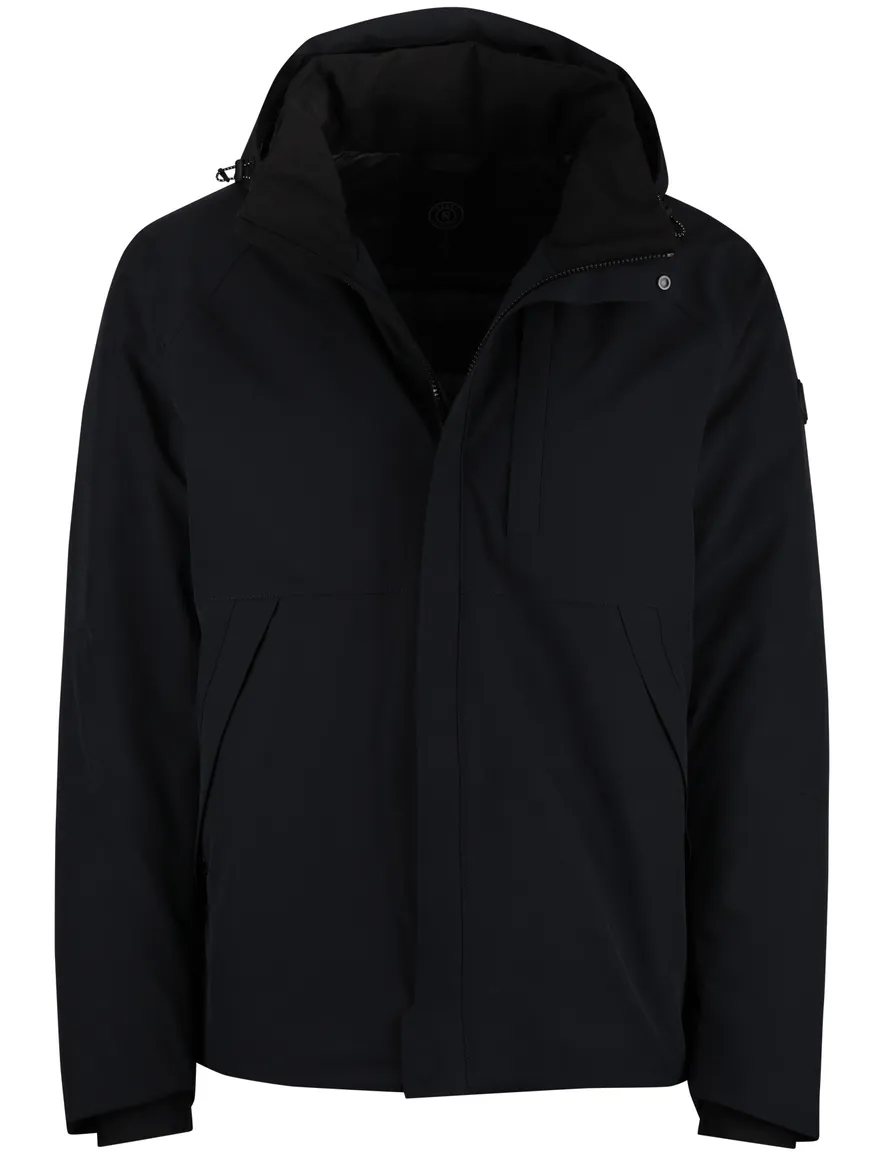 Reset winterjas navy effen normale fit