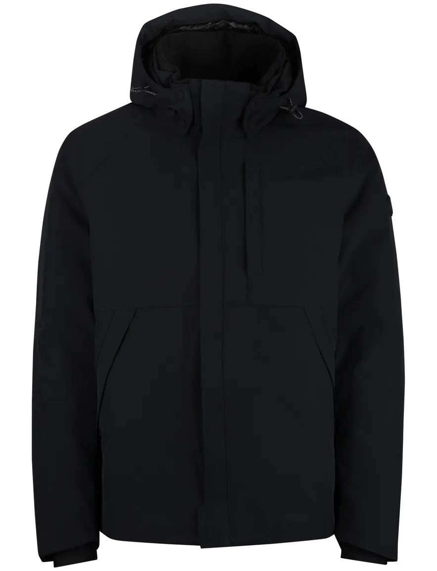 Reset winterjas navy effen normale fit