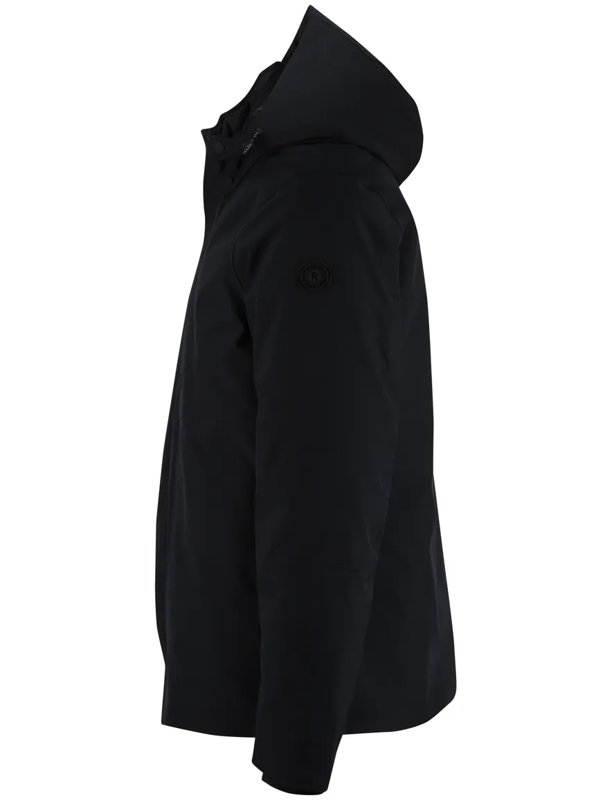 Reset winterjas navy effen normale fit