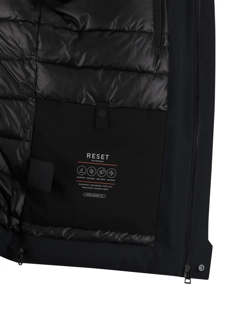 Reset winterjas normale fit navy effen