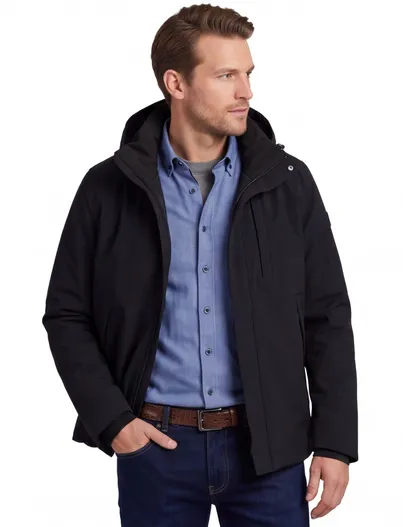 Reset Reset winterjas normale fit navy effen