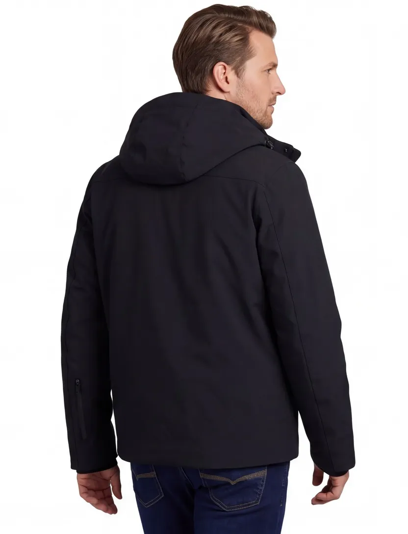 Reset winterjas normale fit navy effen
