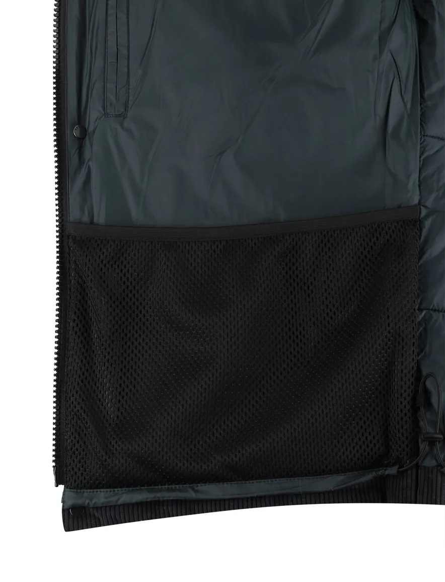 Reset winterjas obsidian Mattson met afneembare capuchon effen