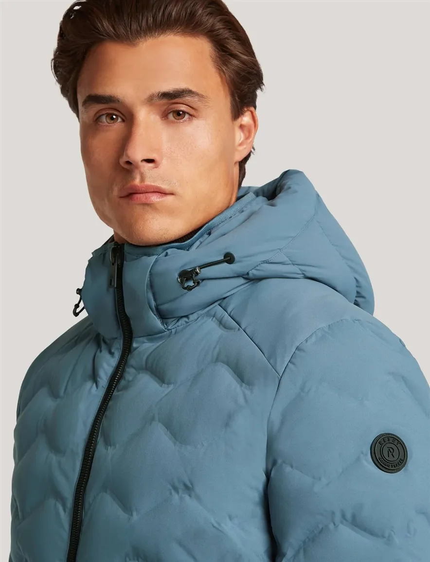Reset Montana gewatteerde winterjas blauw