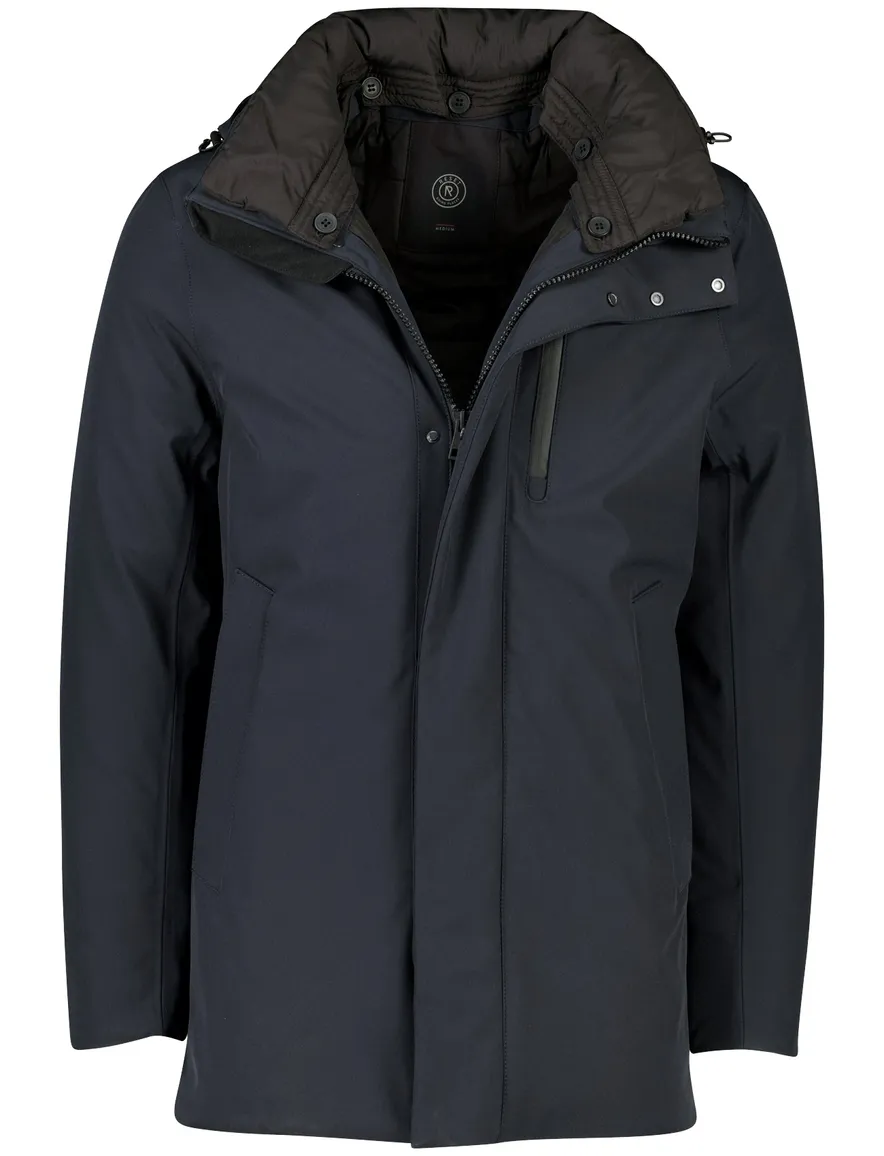 Reset Charleston winterjas donkerblauw halflang