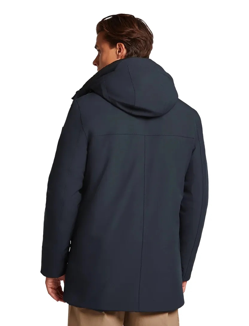 Winterjas Reset Charleston donkerblauw waterafstotend