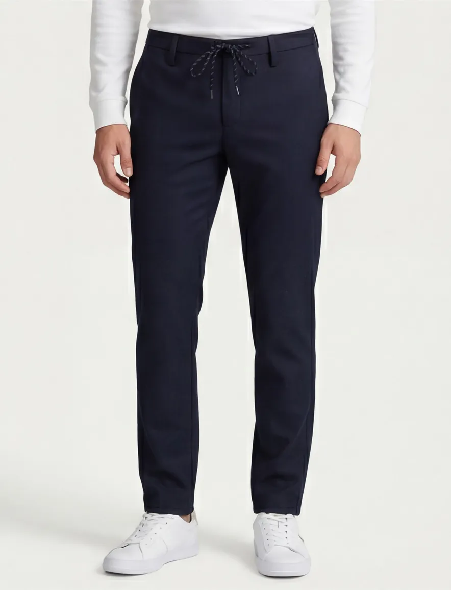 Alberto Jump slim fit pantalon donkerblauw