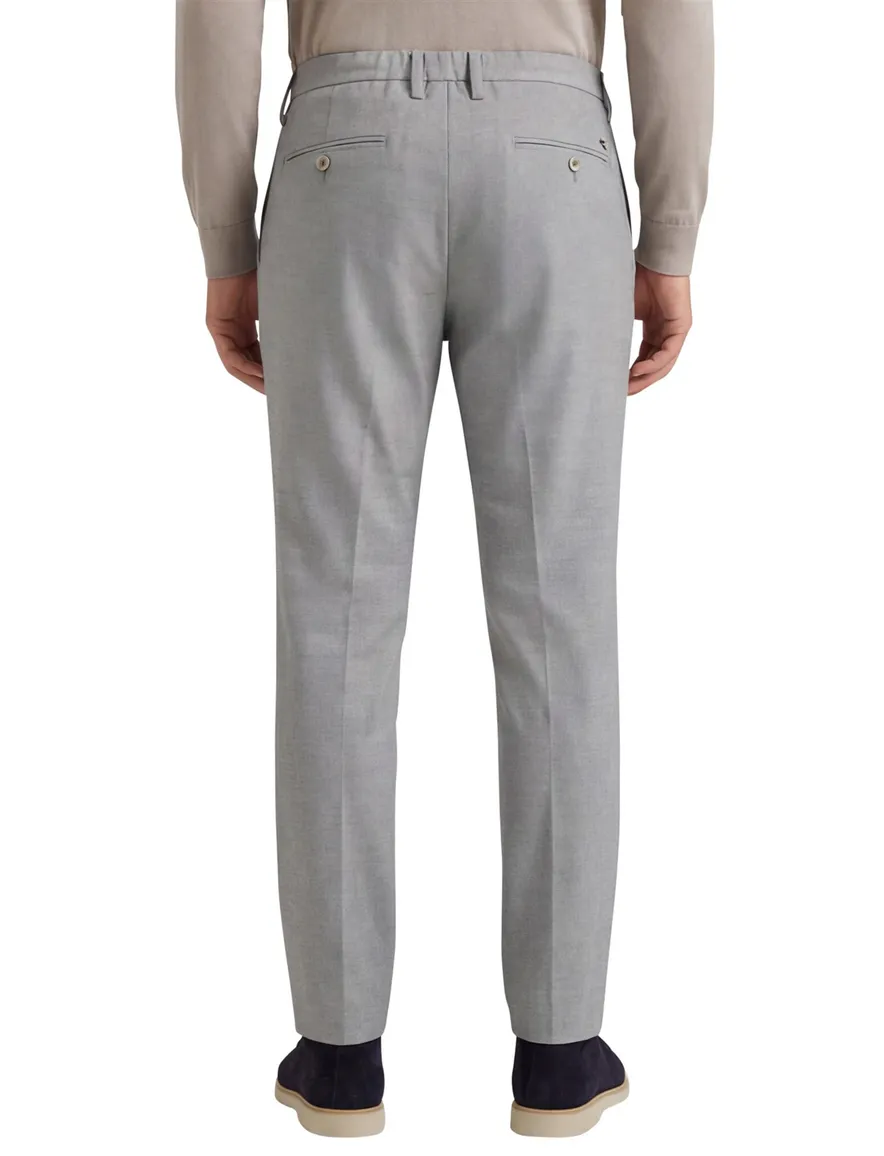 Alberto Jump slim fit pantalon lichtgrijs