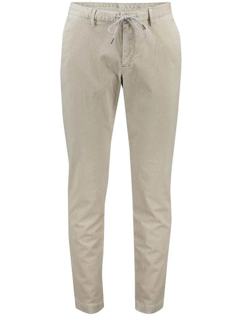 Alberto Jump Pantalon beige elastische band chino rib