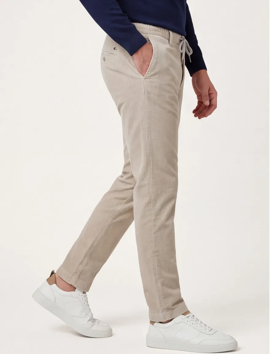 Pantalon chino beige Alberto Jump