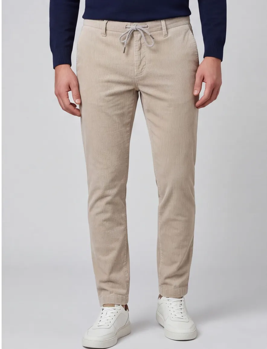 Pantalon chino beige Alberto Jump