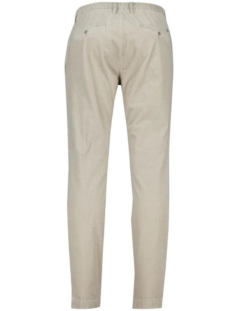 Alberto Jump Pantalon beige elastische band chino rib