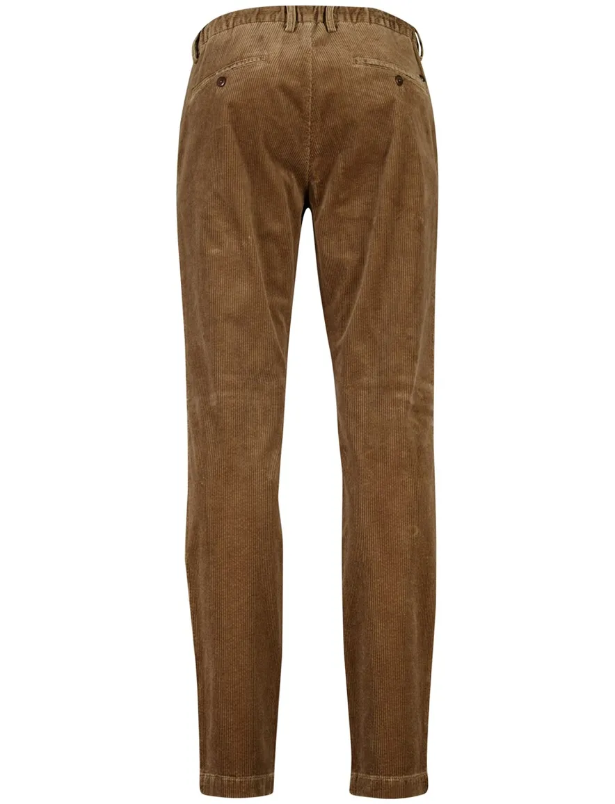 Alberto chino corduroy slim fit bruin