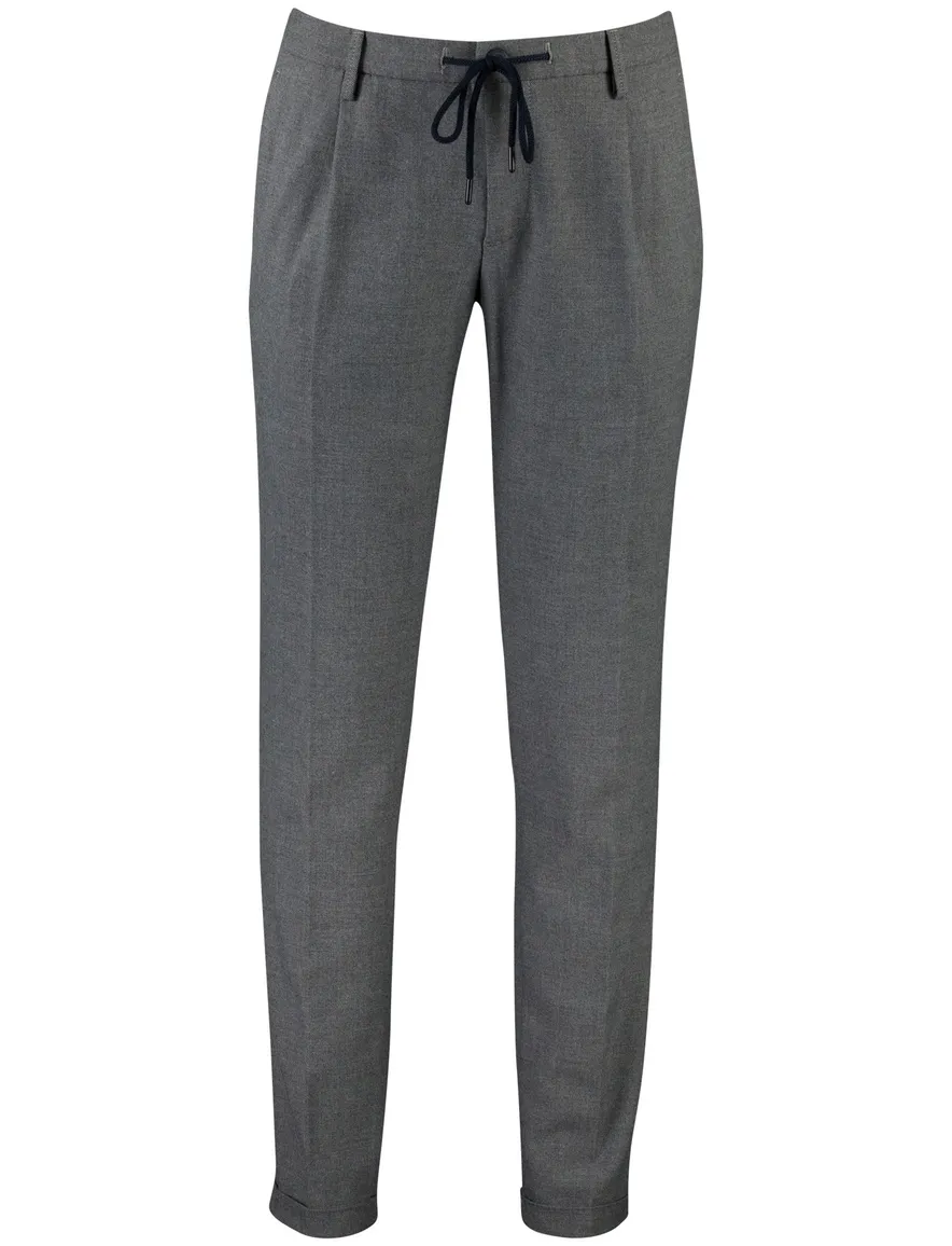 Alberto Barista tapered fit pantalon grijs