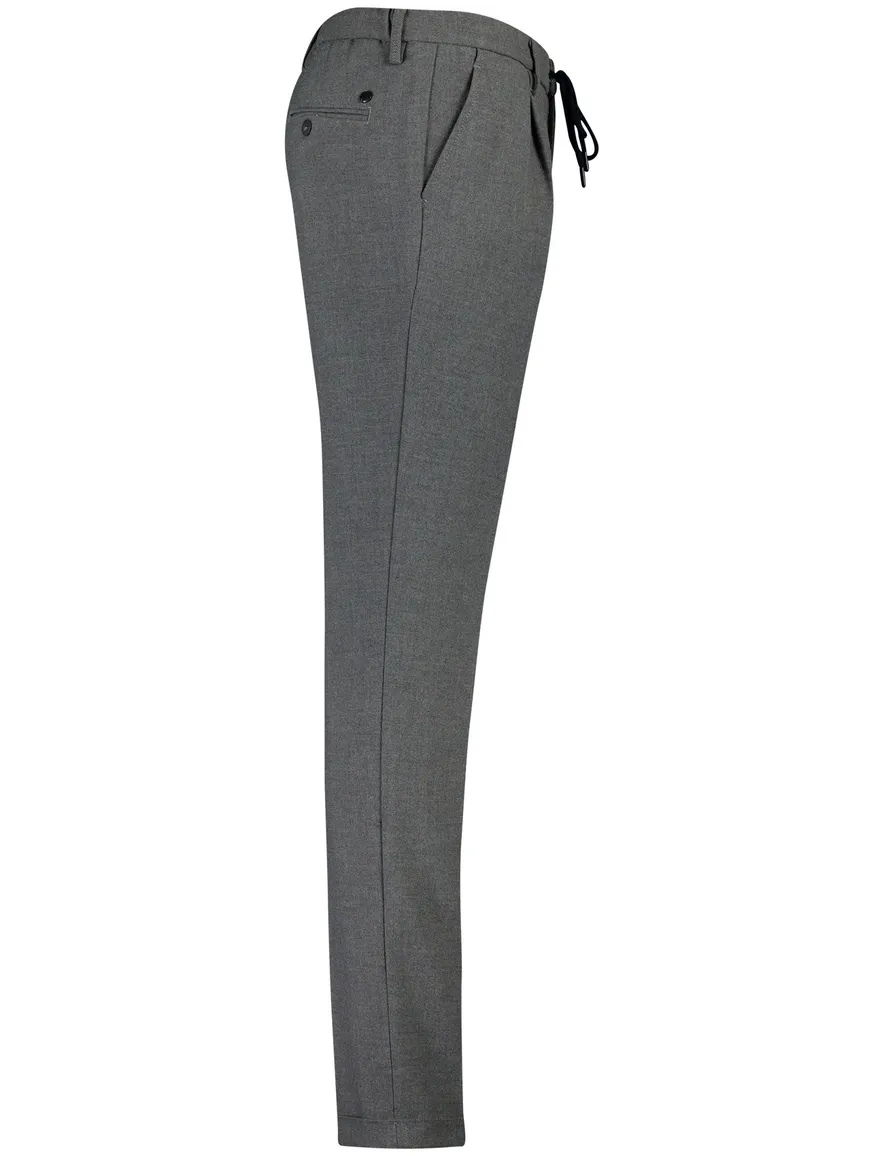 Alberto Barista tapered fit pantalon grijs