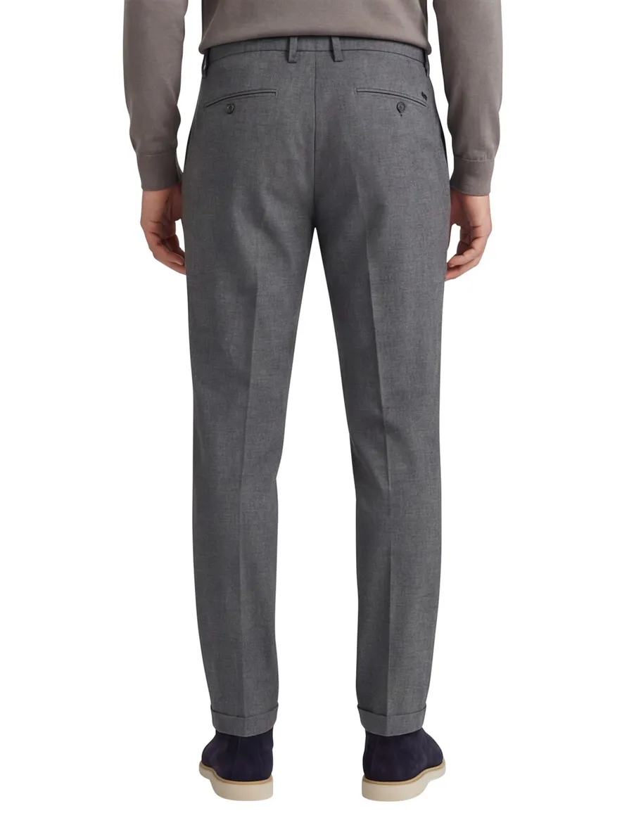 Alberto Barista tapered fit pantalon grijs