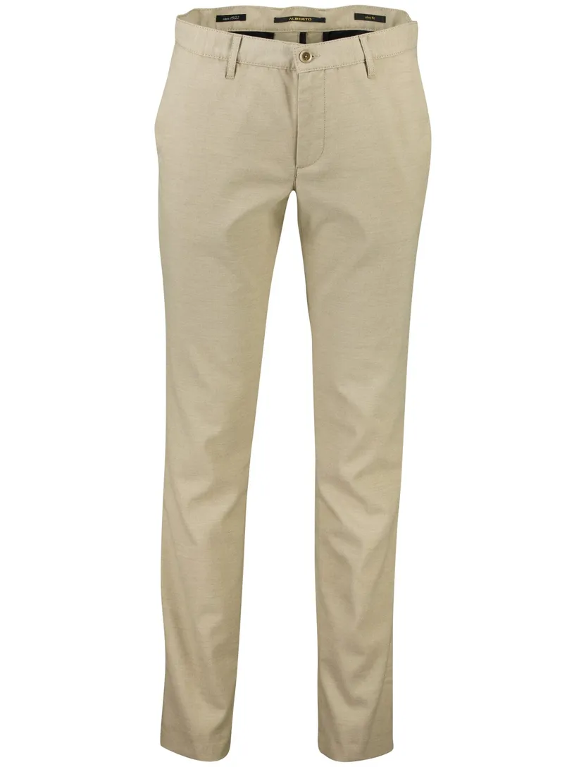 Pantalon chino Alberto Rob beige slim fit