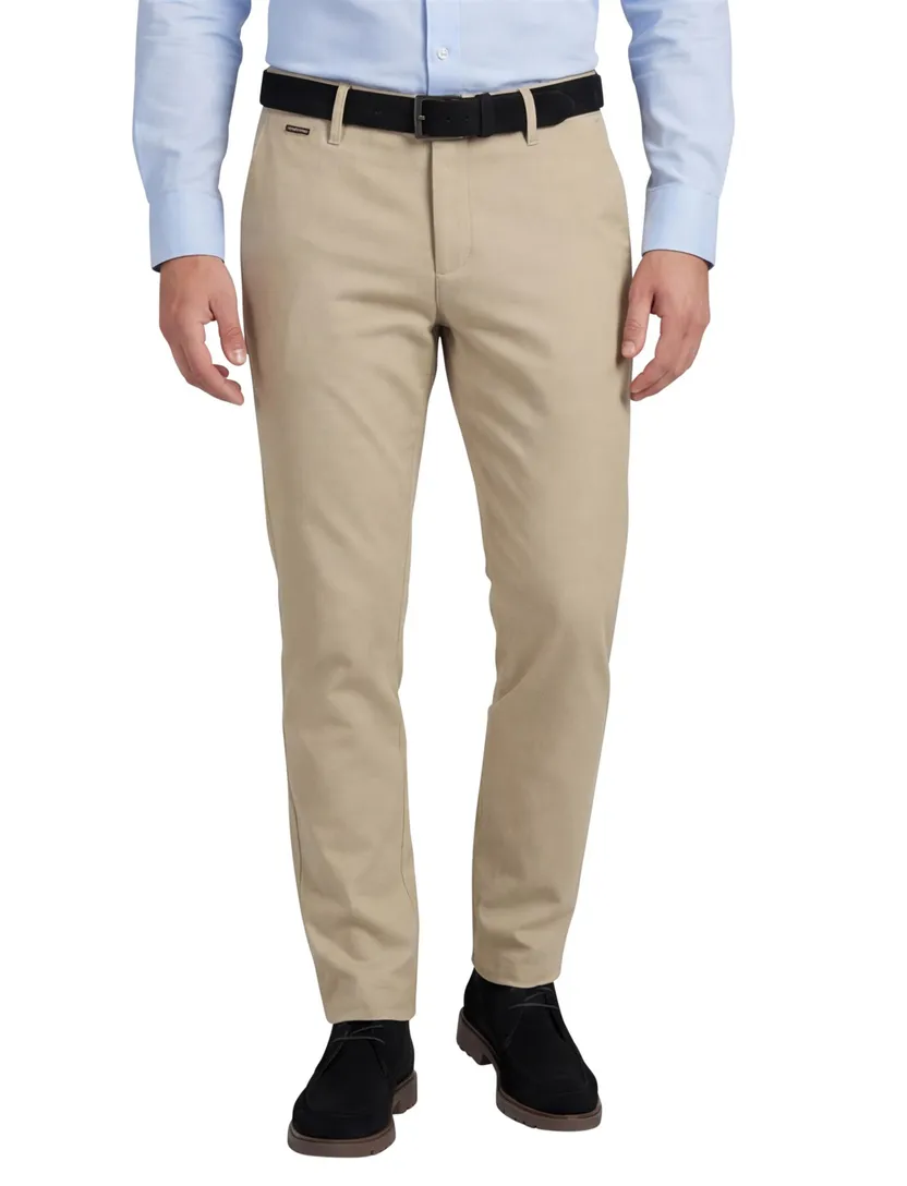 Pantalon chino Alberto Rob beige slim fit