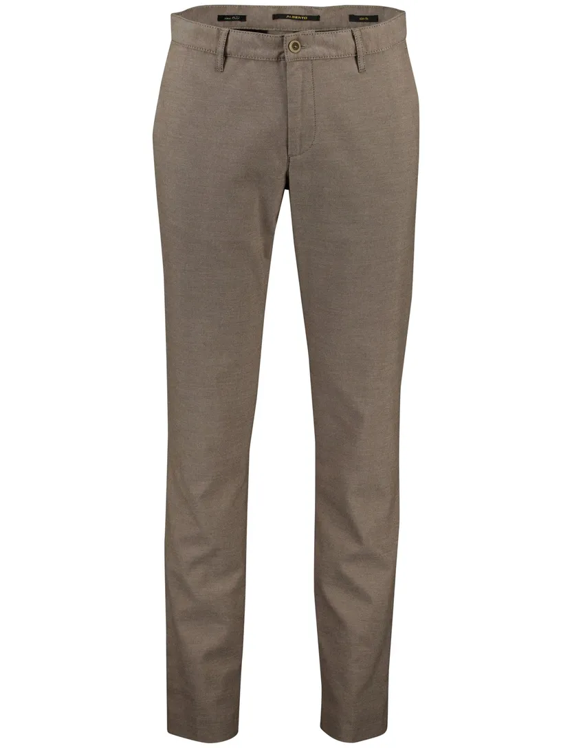 Alberto pantalon chino bruin
