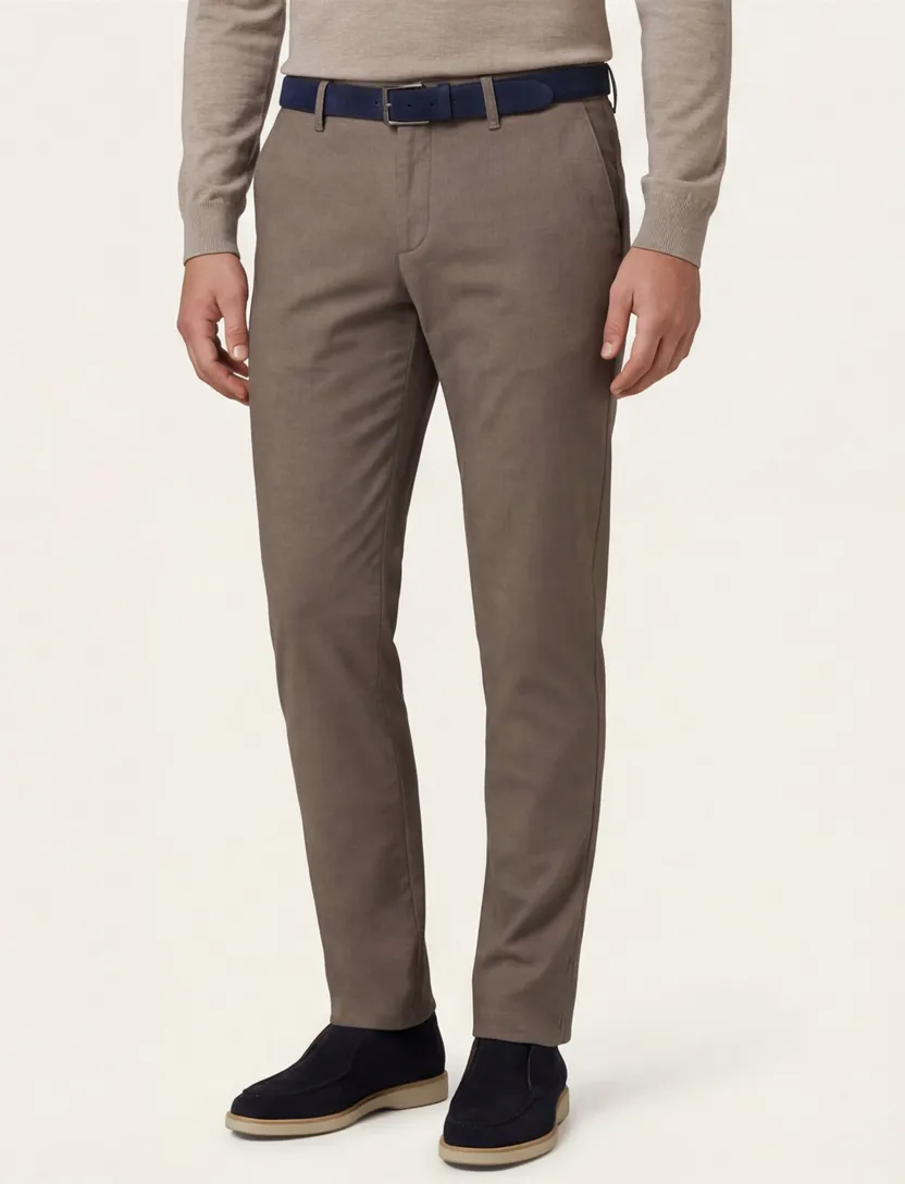 Alberto pantalon chino bruin