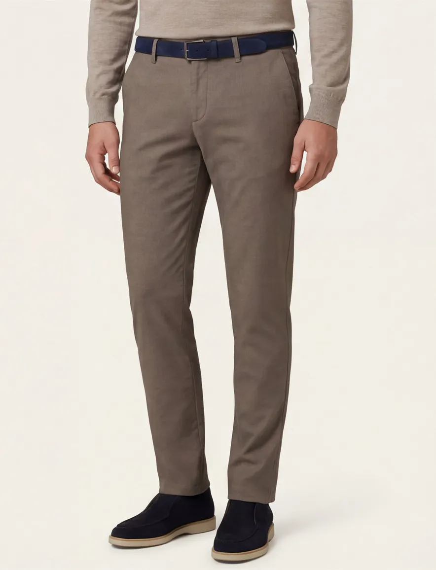 Alberto pantalon chino bruin