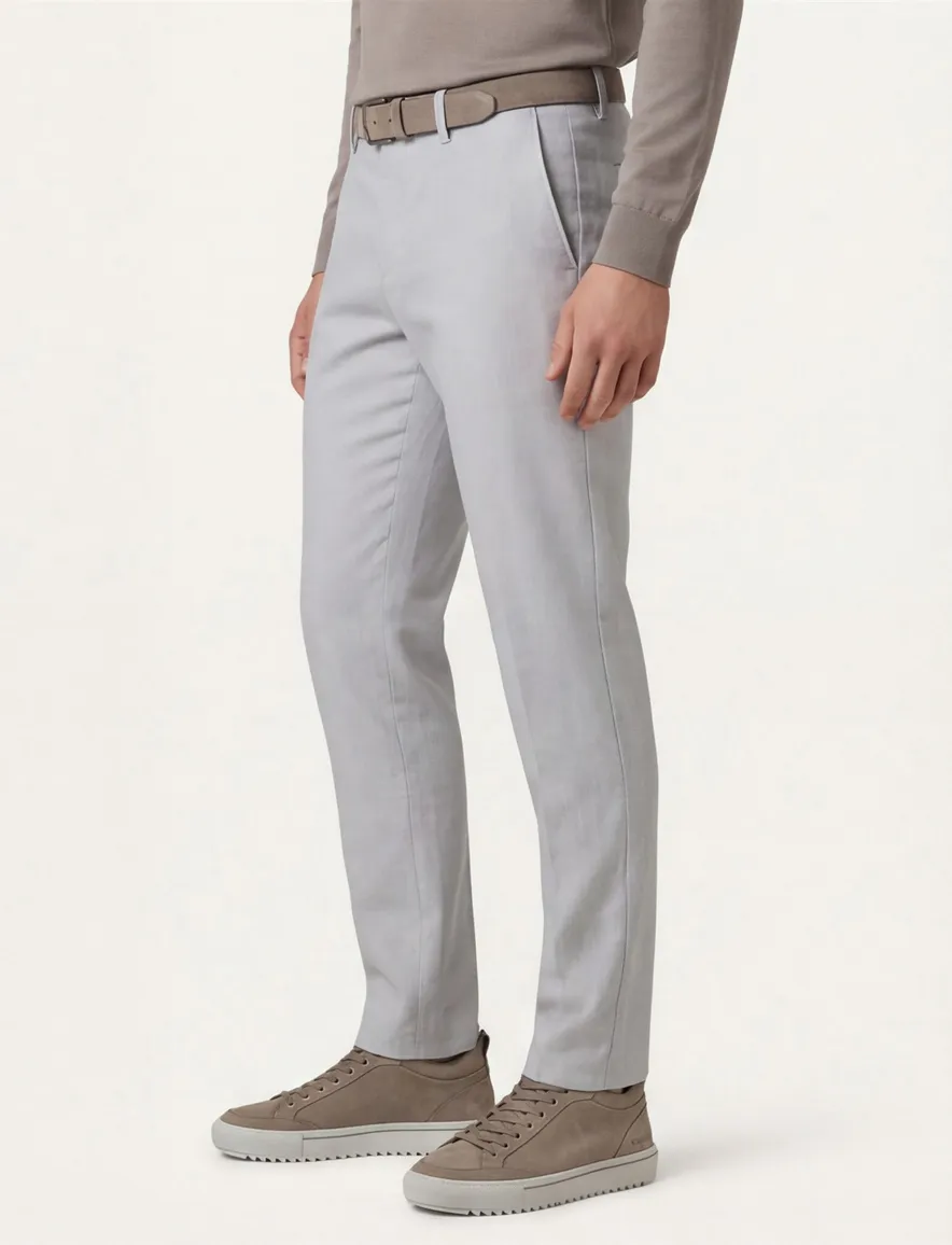 Alberto Rob Pantalon chino grijs slim fit