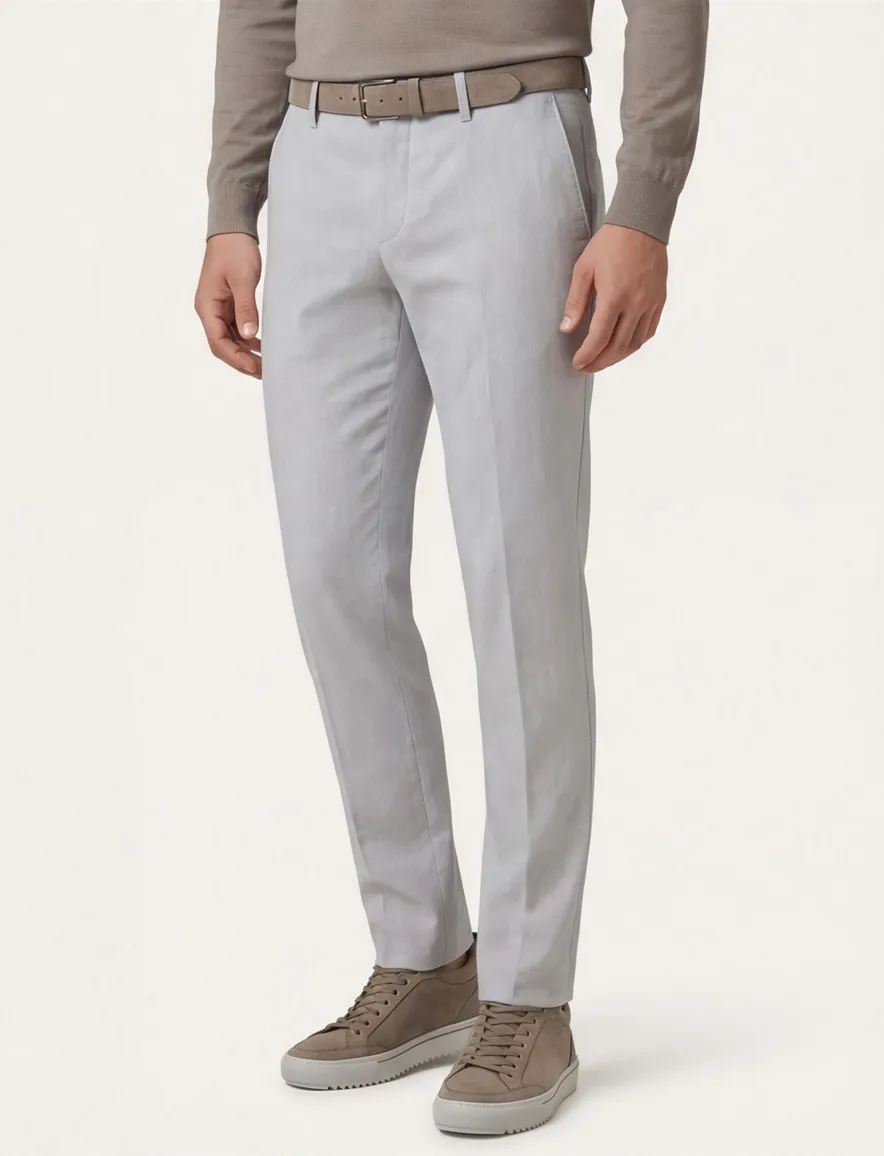 Alberto Rob Pantalon chino grijs slim fit