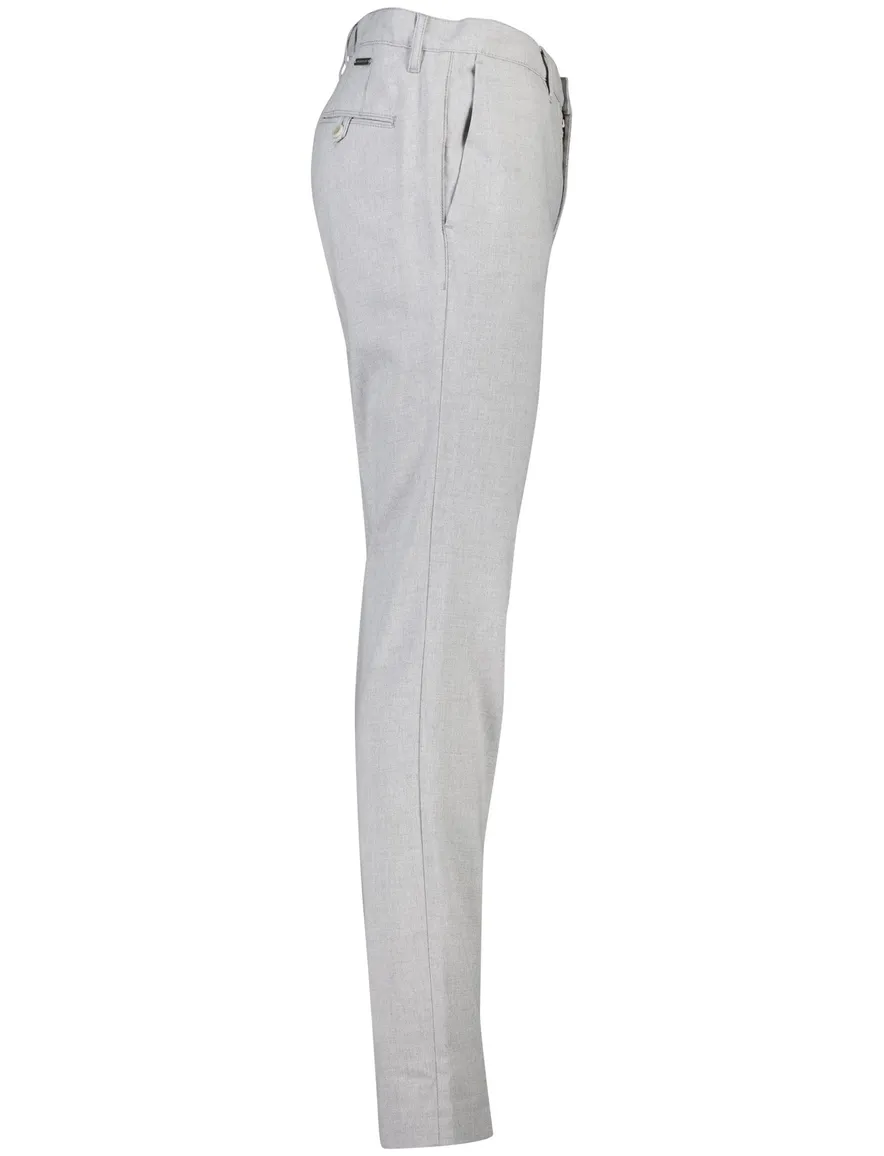 Alberto Rob Pantalon chino grijs slim fit