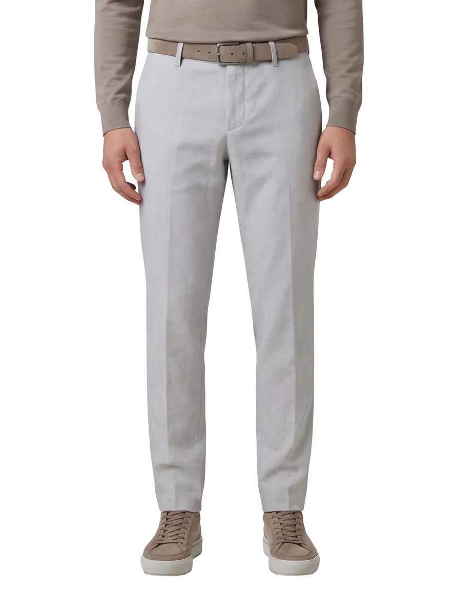 Alberto Rob Pantalon chino grijs slim fit
