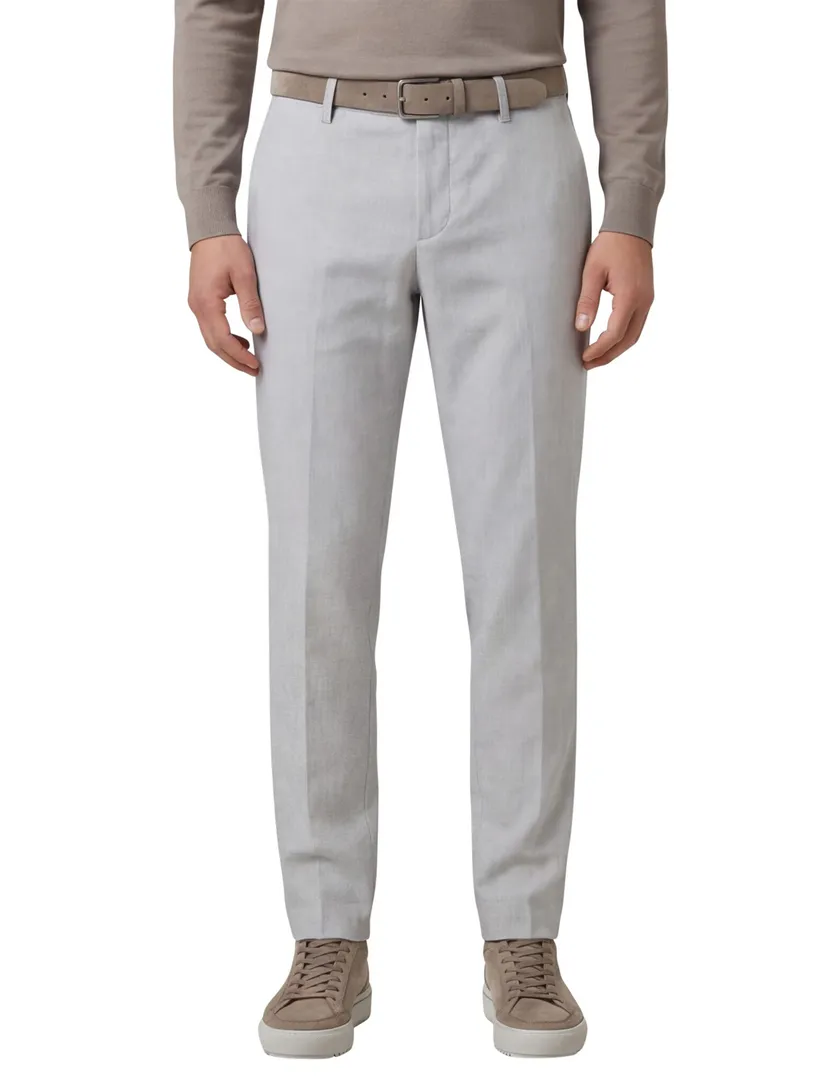 Pantalon chino Alberto Rob grijs slim fit