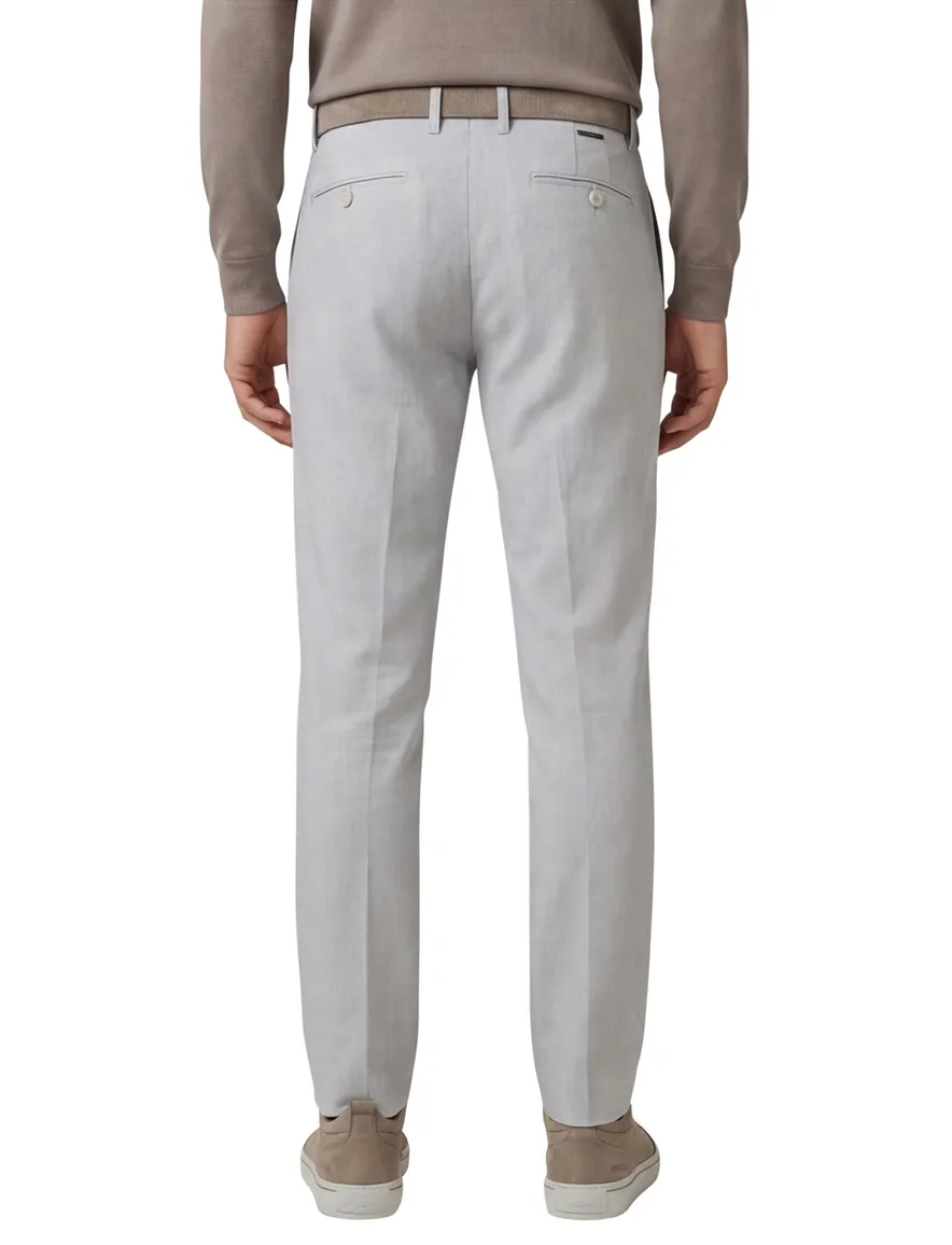 Alberto Rob Pantalon chino grijs slim fit