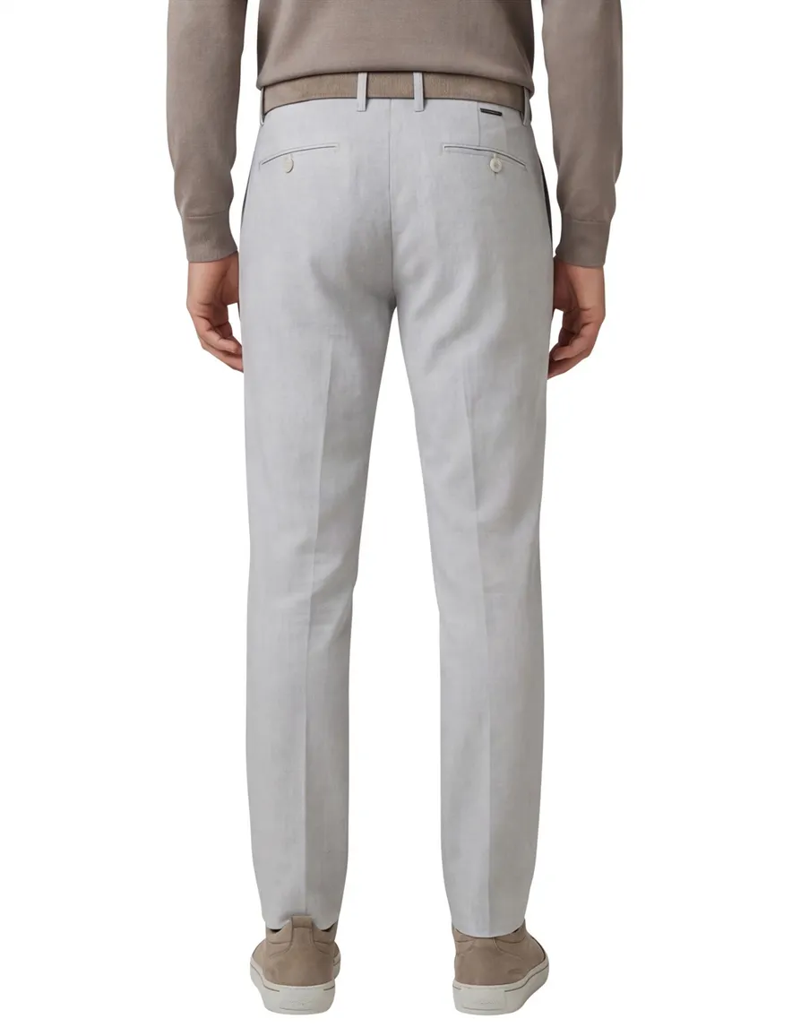 Alberto Rob Pantalon chino grijs slim fit