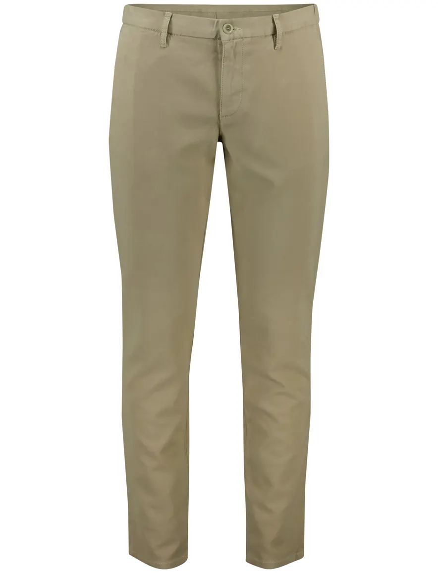Alberto slim fit pantalon katoen khaki