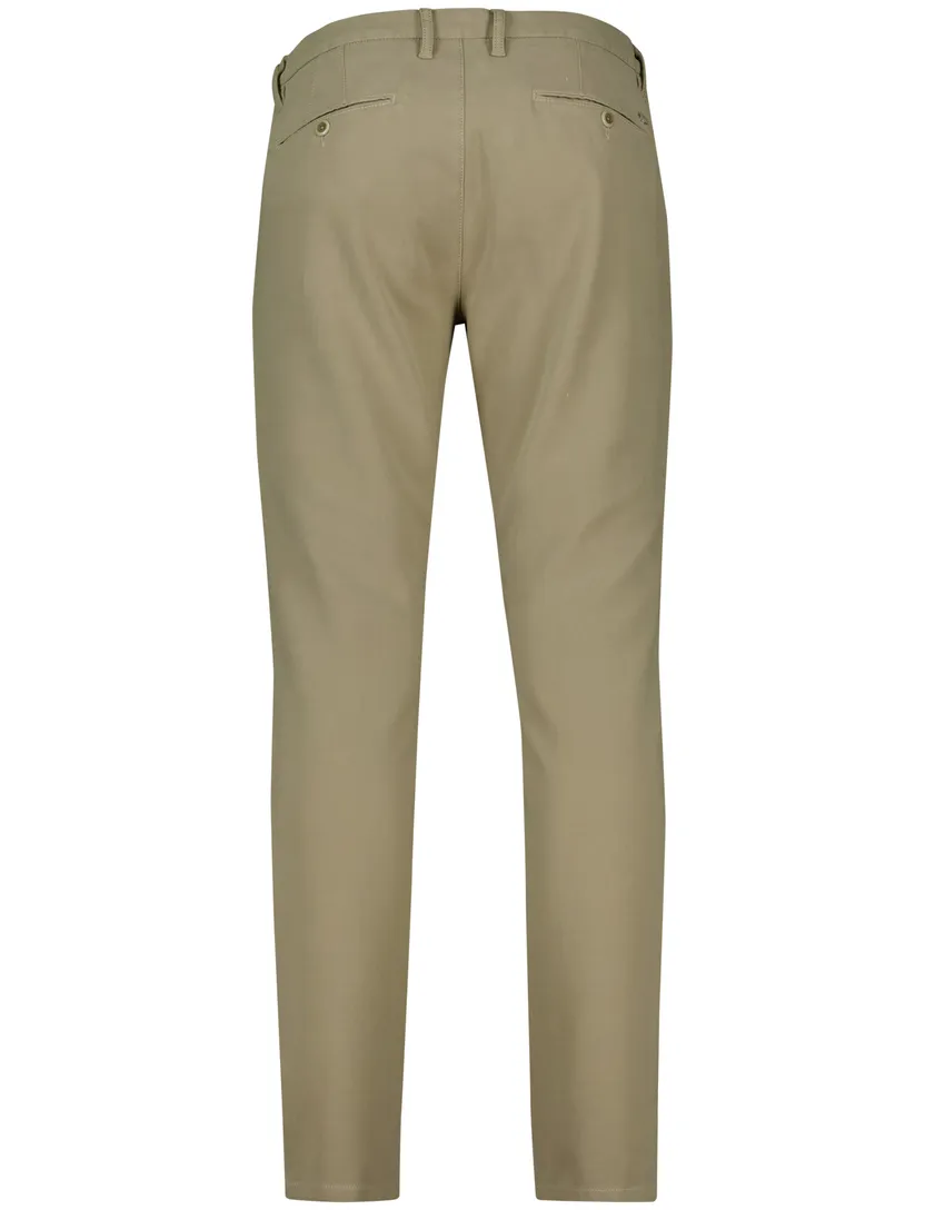 Alberto slim fit katoenen pantalon khaki