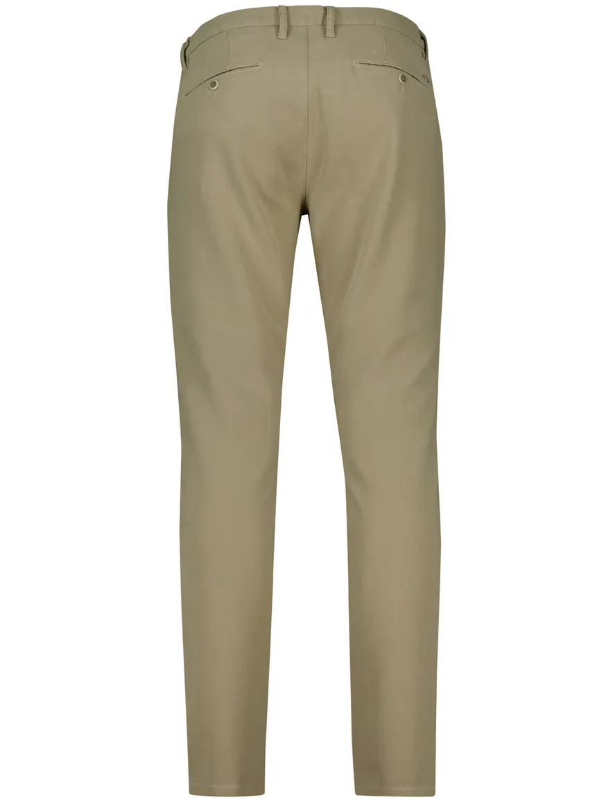 Alberto slim fit pantalon katoen beige
