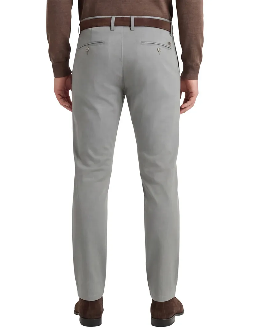 Alberto Rob katoenen chino grijs stretch
